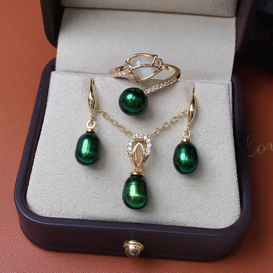 Pearl Necklace Set - Brinco de Pérola de Água Doce,