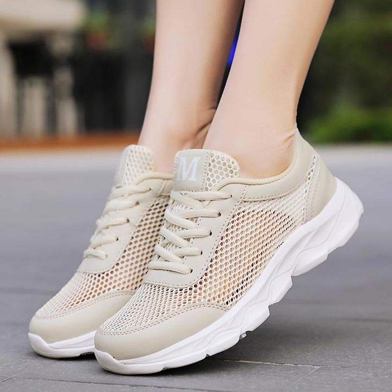 Women'S Formal Wear That'S Not A Dress - Verão respirável tênis feminino malha sapatos