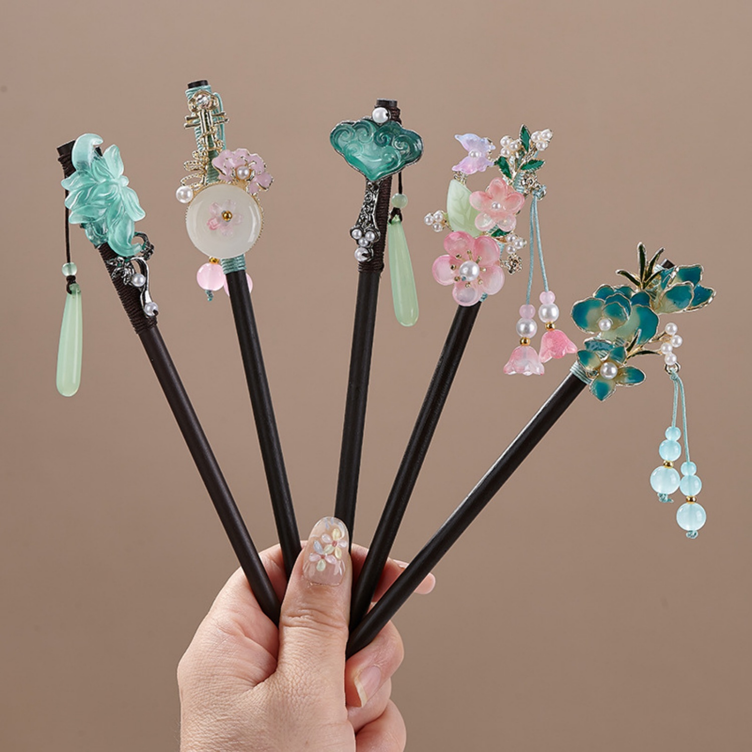 Vintage Women'S Formal Wear - Grampo de Cabelo Vintage Floral para