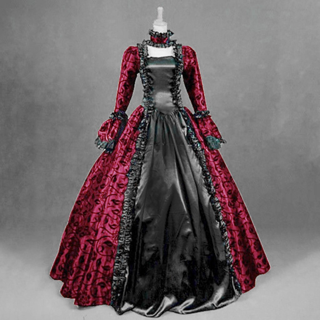 Vintage Women'S Formal Wear - Feminino vintage requintado vestido gótico retro