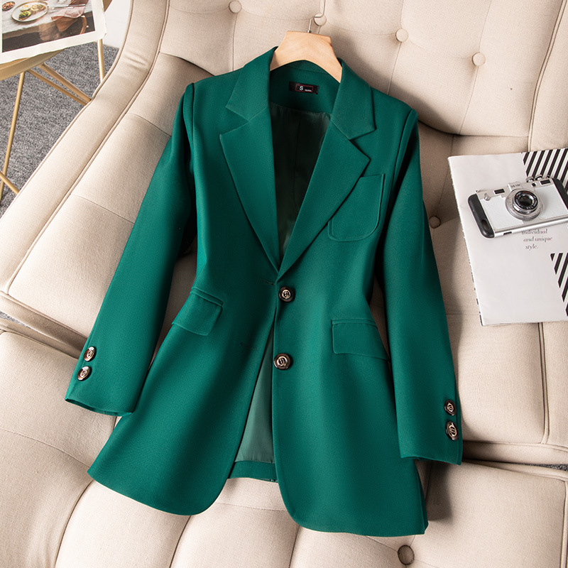 Formal Winter Wear Women Jacket - Azul preto verde feminino formal blazer
