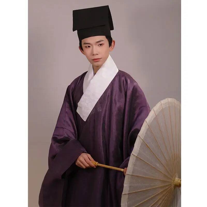 Vintage Women'S Formal Wear - Hanfu tradicional flor escura gaze manga
