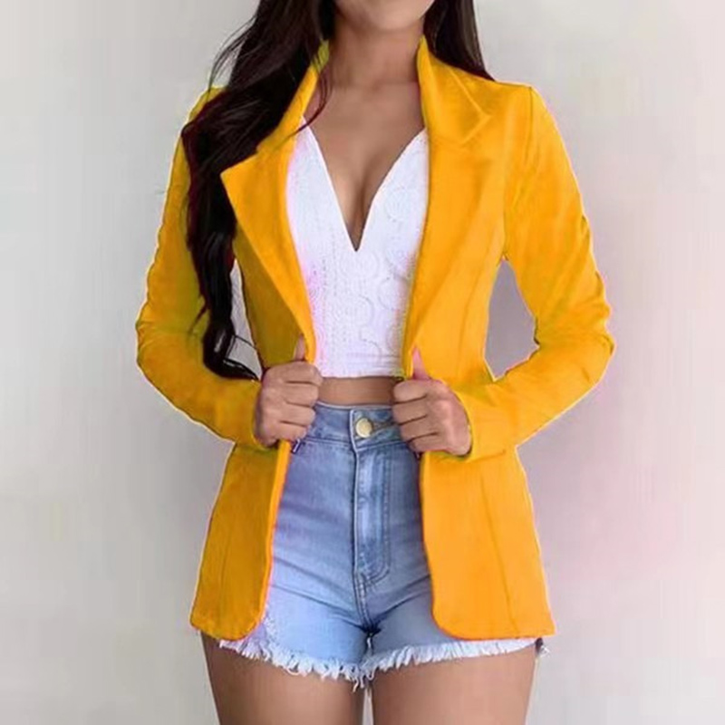 Blazer feminino 2024 formal bl - Women'S Office Formal Wear For Ladies avaliação e preço