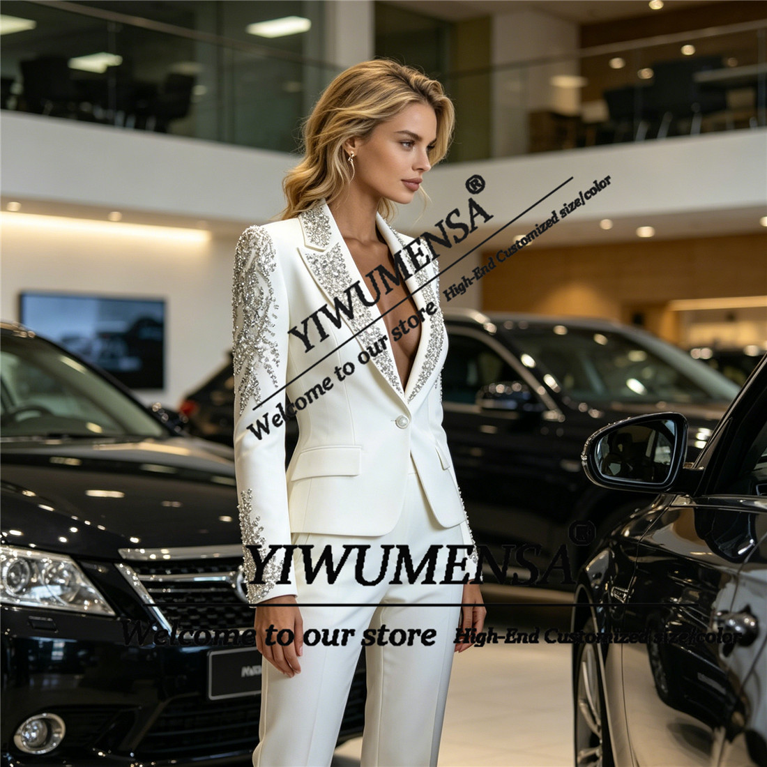 Conjuntos de Luxo Femininos de - Women Formal Wear For Party avaliação e preço