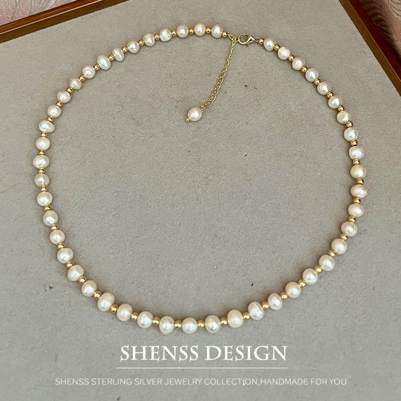 Colar de pérolas de água doce  - Pearl Necklace Set avaliação e preço