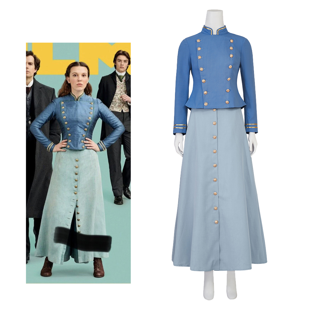 Filme cosplay enola holmes 2 c - Vintage Women'S Formal Wear avaliação e preço
