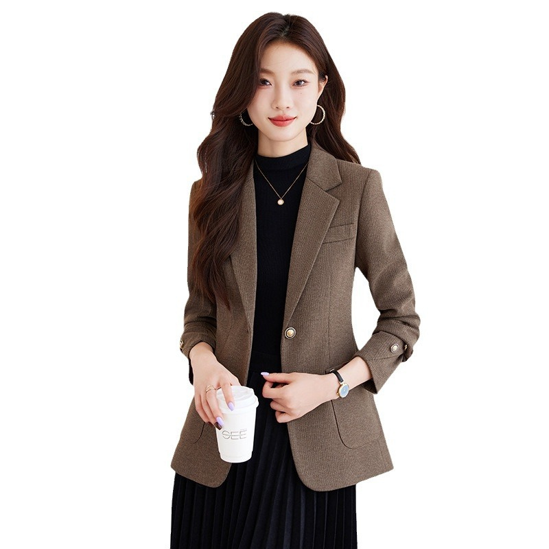 Blazer Formal Feminino Cinza C - Formal Winter Wear Women Jacket avaliação e preço
