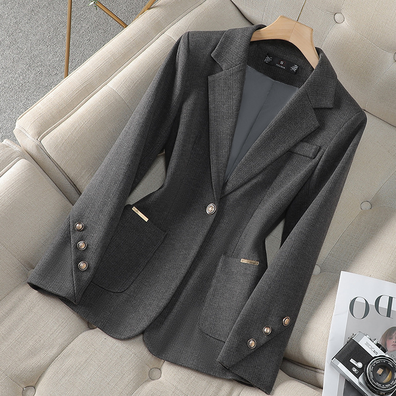 Blazer Formal Feminino Cinza C - Formal Winter Wear Women Jacket avaliação e preço