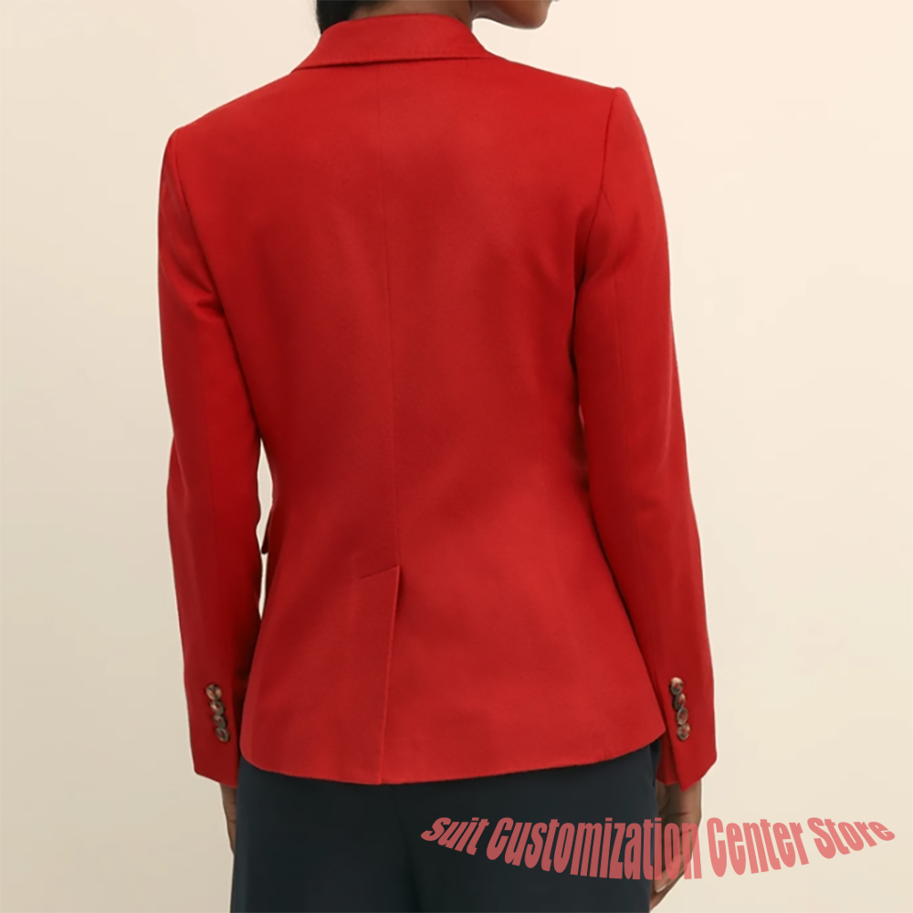 Roupas femininas de lã azul ma - Formal Winter Wear Women Jacket avaliação e preço