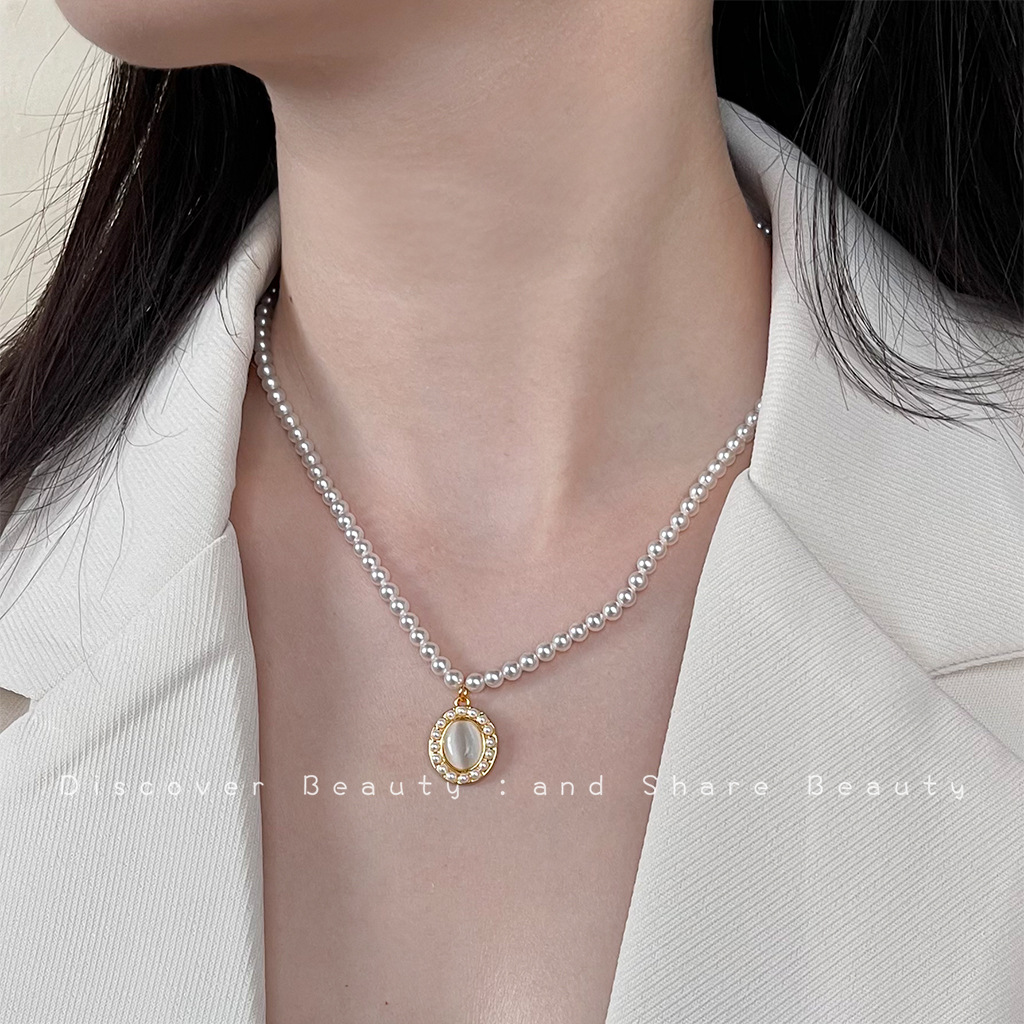 Acessórios DIY: Brincos vintag - Pearl Necklace Set avaliação e preço