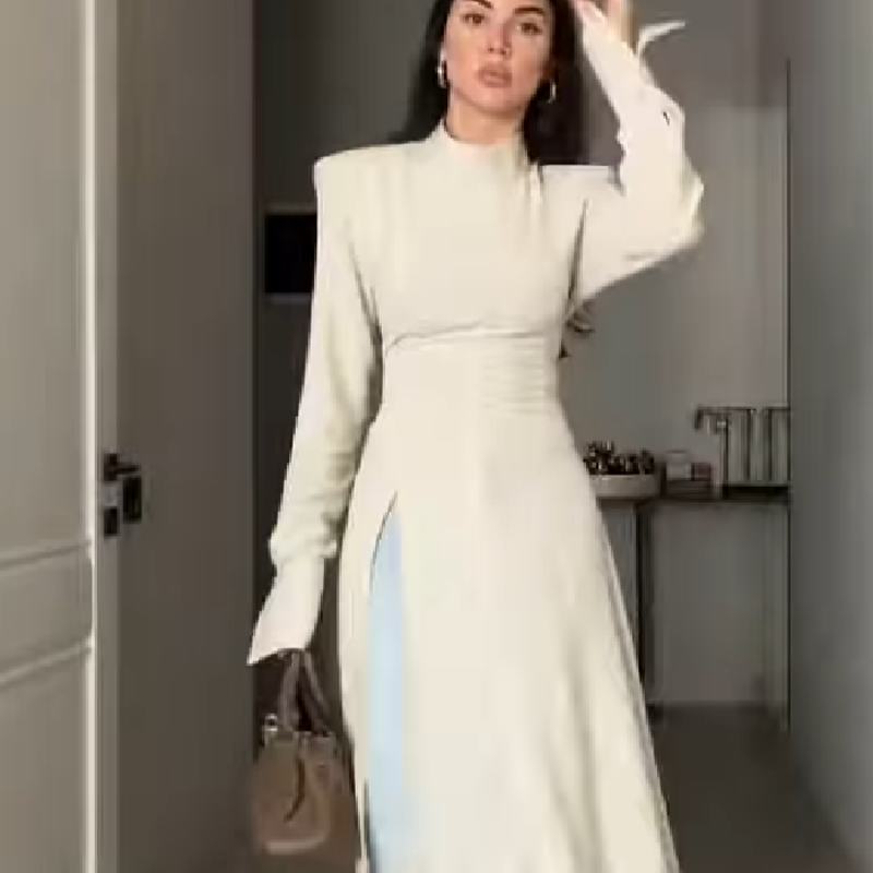 Vestido Maxi Elegante Feminino - Women'S Office Formal Wear For Ladies avaliação e preço