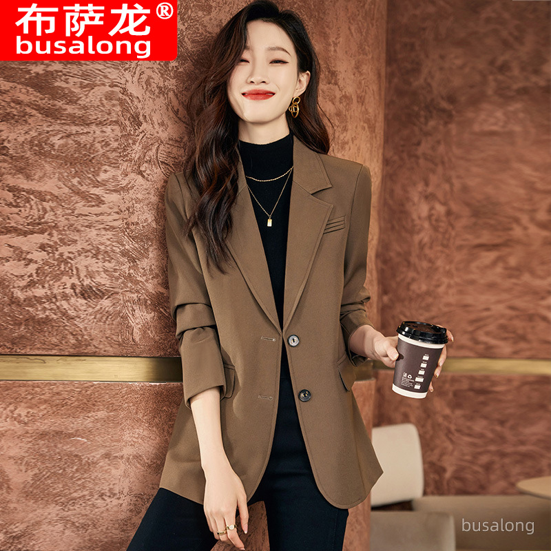Blazer jaqueta outono inverno  - Formal Winter Wear Women Jacket avaliação e preço