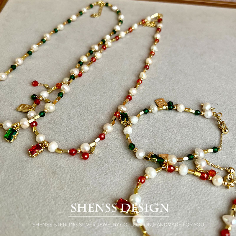 Colar pingente de zircão pérol - Pearl Necklace Set avaliação e preço