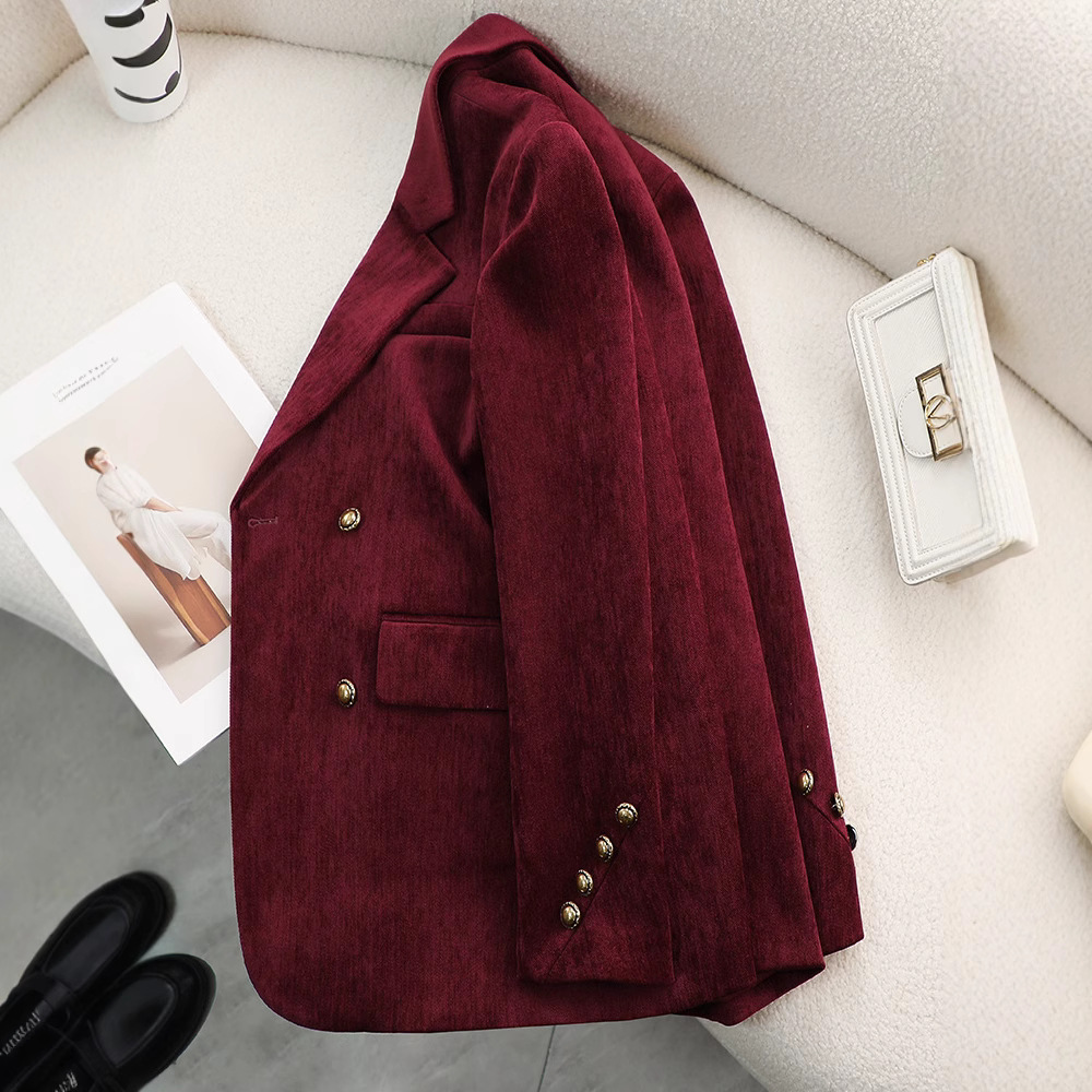 Moda senhoras blazer casaco fe - Formal Winter Wear Women Jacket avaliação e preço