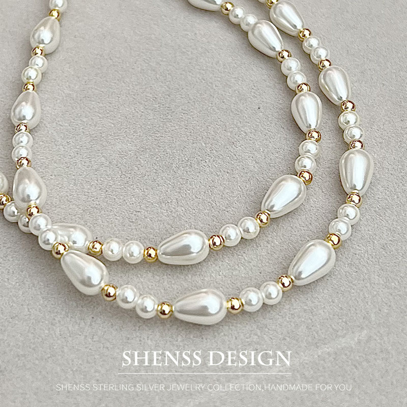 Elegante imitação de pérola go - Pearl Necklace Set avaliação e preço