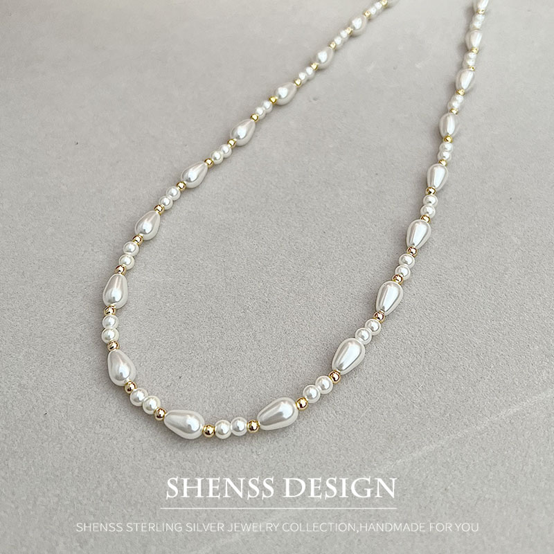 Elegante imitação de pérola go - Pearl Necklace Set avaliação e preço