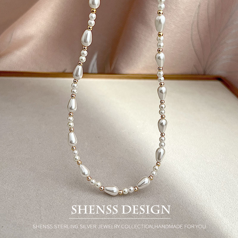 Elegante imitação de pérola go - Pearl Necklace Set avaliação e preço