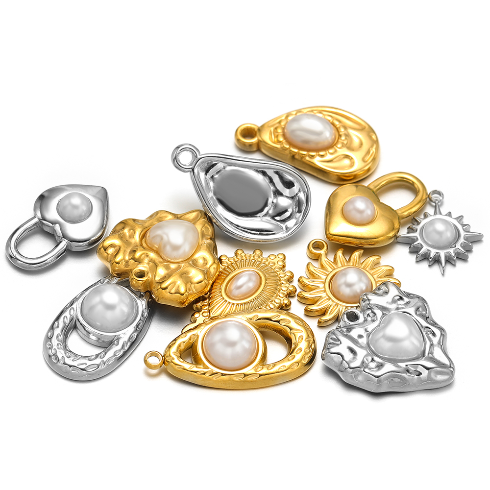 5 pçs de aço inoxidável imitaç - Pearl Necklace Set avaliação e preço