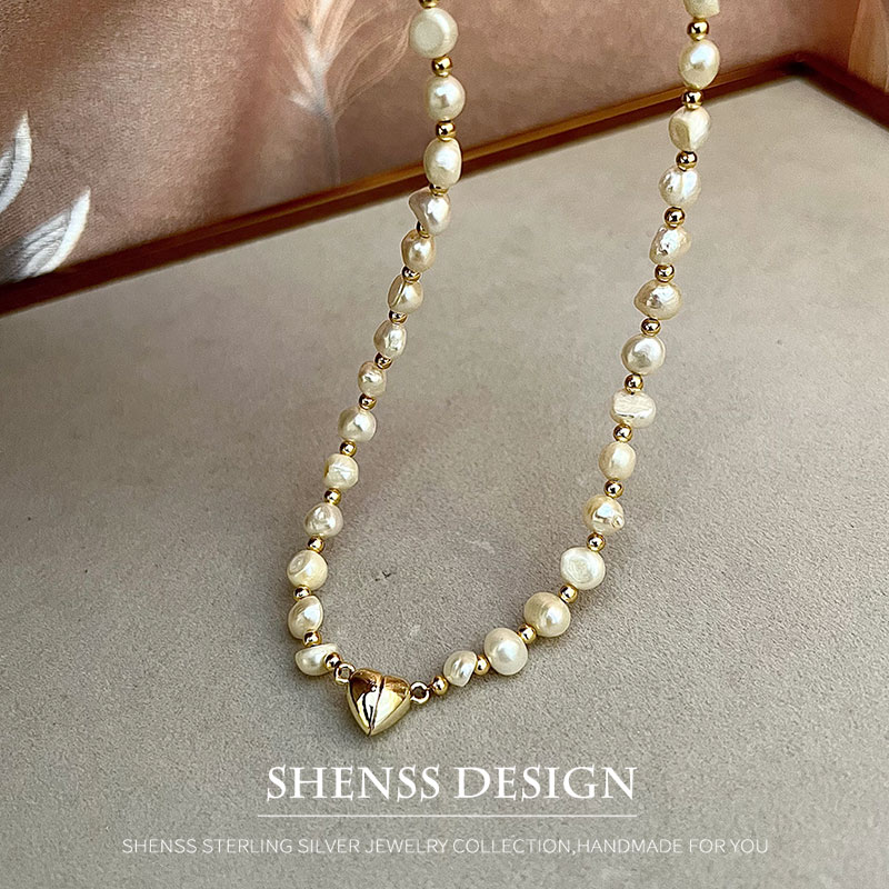 Colar de pérolas barroco natur - Pearl Necklace Set avaliação e preço
