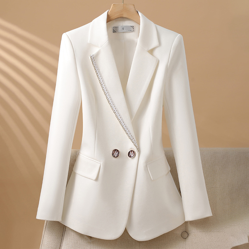 Blazer Feminino Elegante de Ma - Formal Winter Wear Women Jacket avaliação e preço