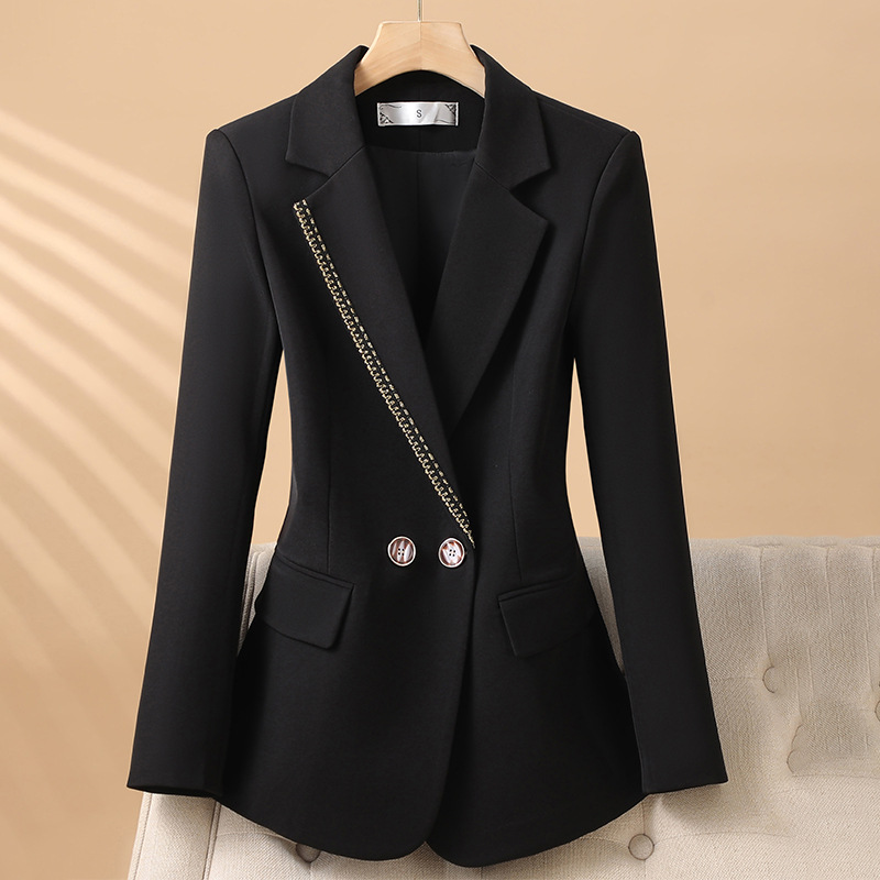 Blazer Feminino Elegante de Ma - Formal Winter Wear Women Jacket avaliação e preço