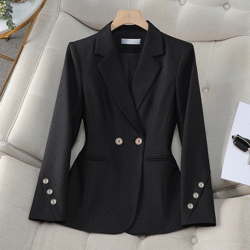Blazer feminino de cor sólida  - Formal Winter Wear Women Jacket avaliação e preço