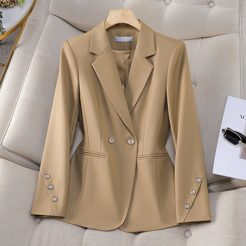 Blazer feminino de cor sólida  - Formal Winter Wear Women Jacket avaliação e preço