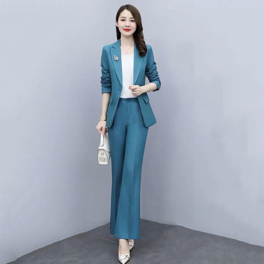 Conjunto de 2 Peças: Casaco Fo - Women'S Office Formal Wear For Ladies avaliação e preço