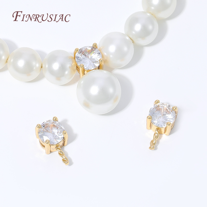 Conector de Pérola Banhado a O - Pearl Necklace Set avaliação e preço